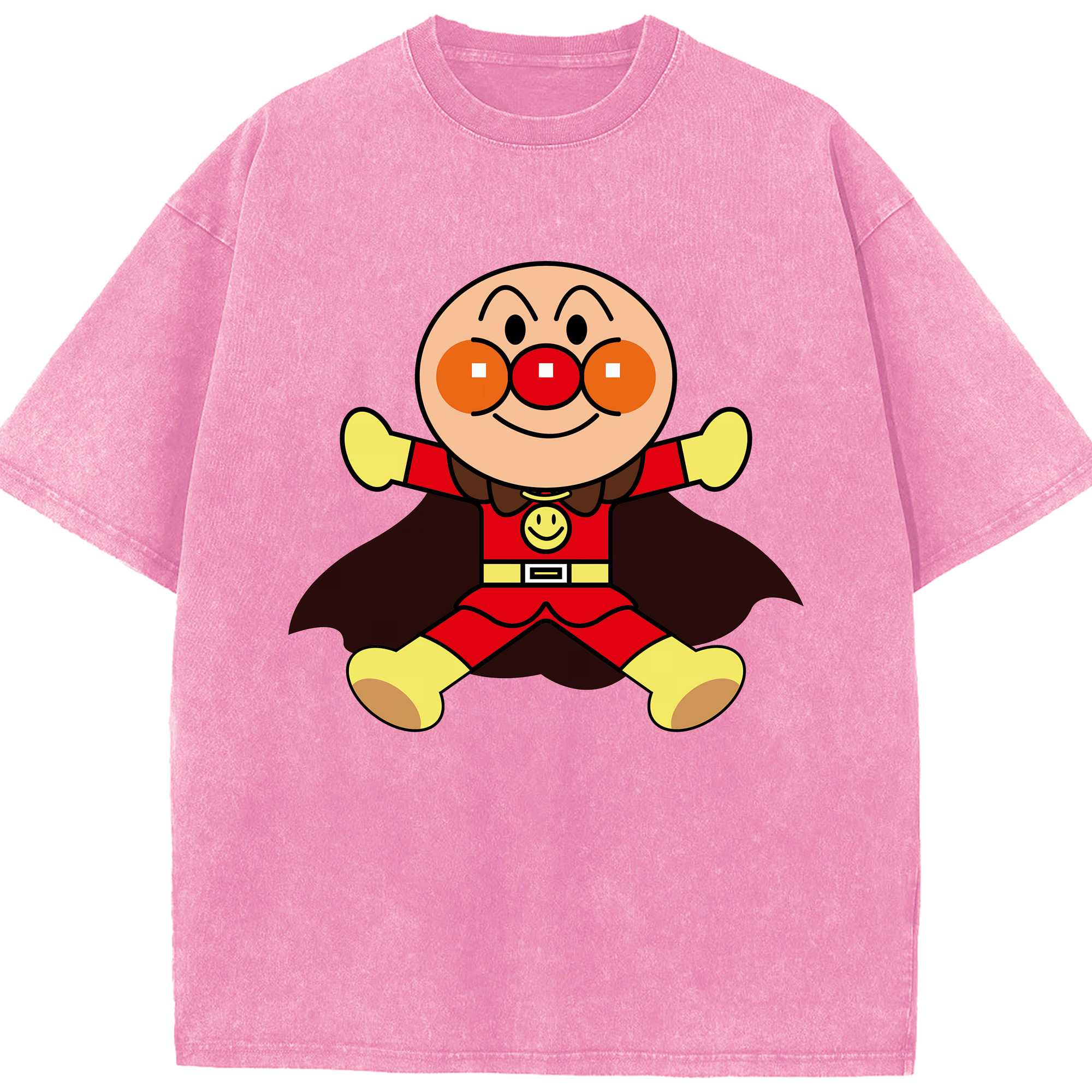 （画像用） アンパンマン Anpanman 綿100% ヴィンテージ風 半袖Tシャツ（フロントプリント）